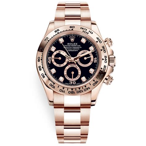 gold rolex black|rolex daytona everose gold price.